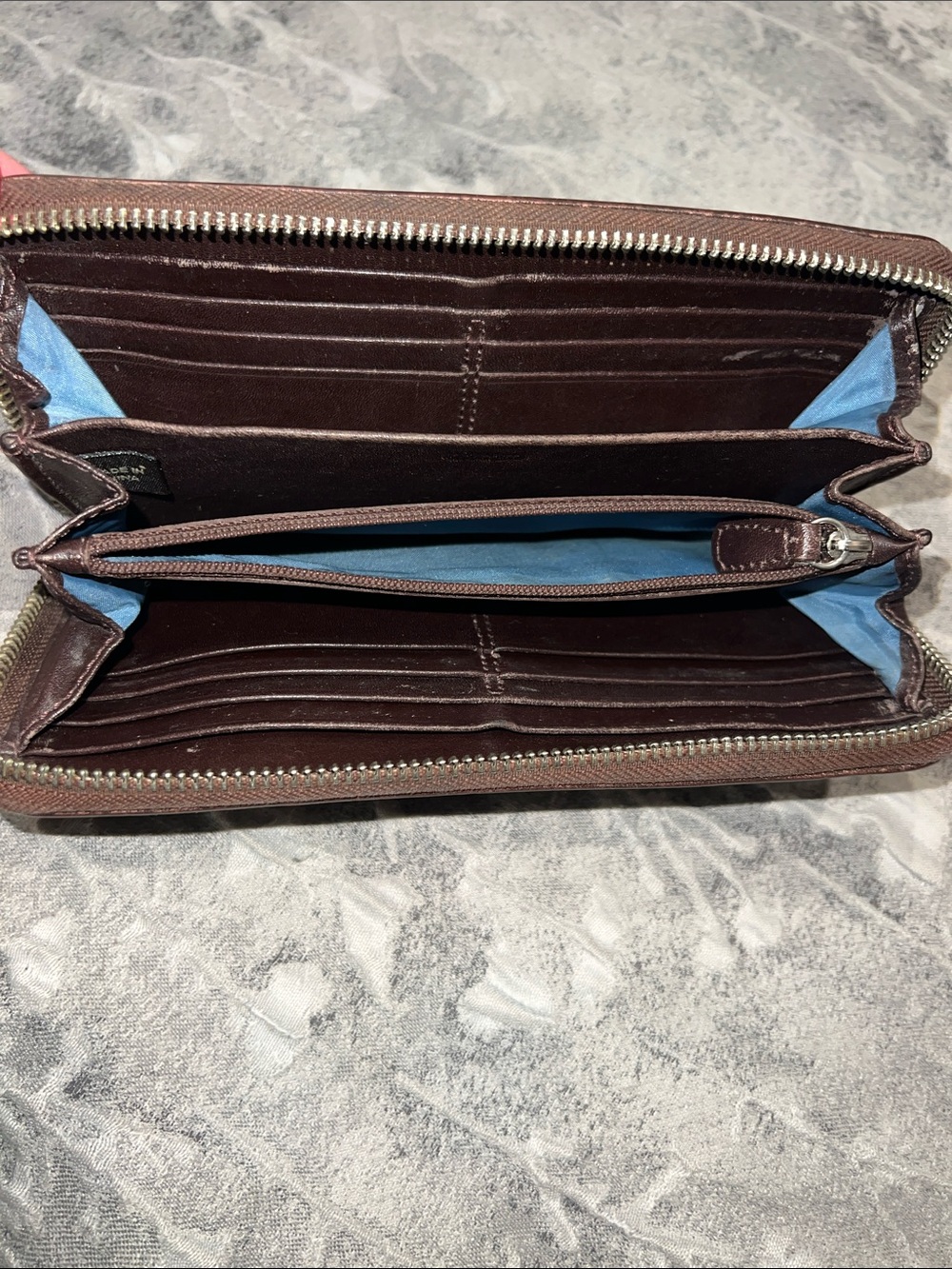 Vintage Coach Zoe Double Pouch Zip Around Wallet - Picture 15 of 15